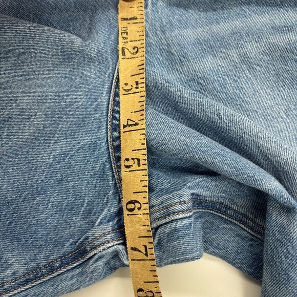 AE Dreamy Drape Super High-Rise Ultra Wide-Leg Jeans Distressed 5 Pocket Sz 20 - Picture 12 of 13